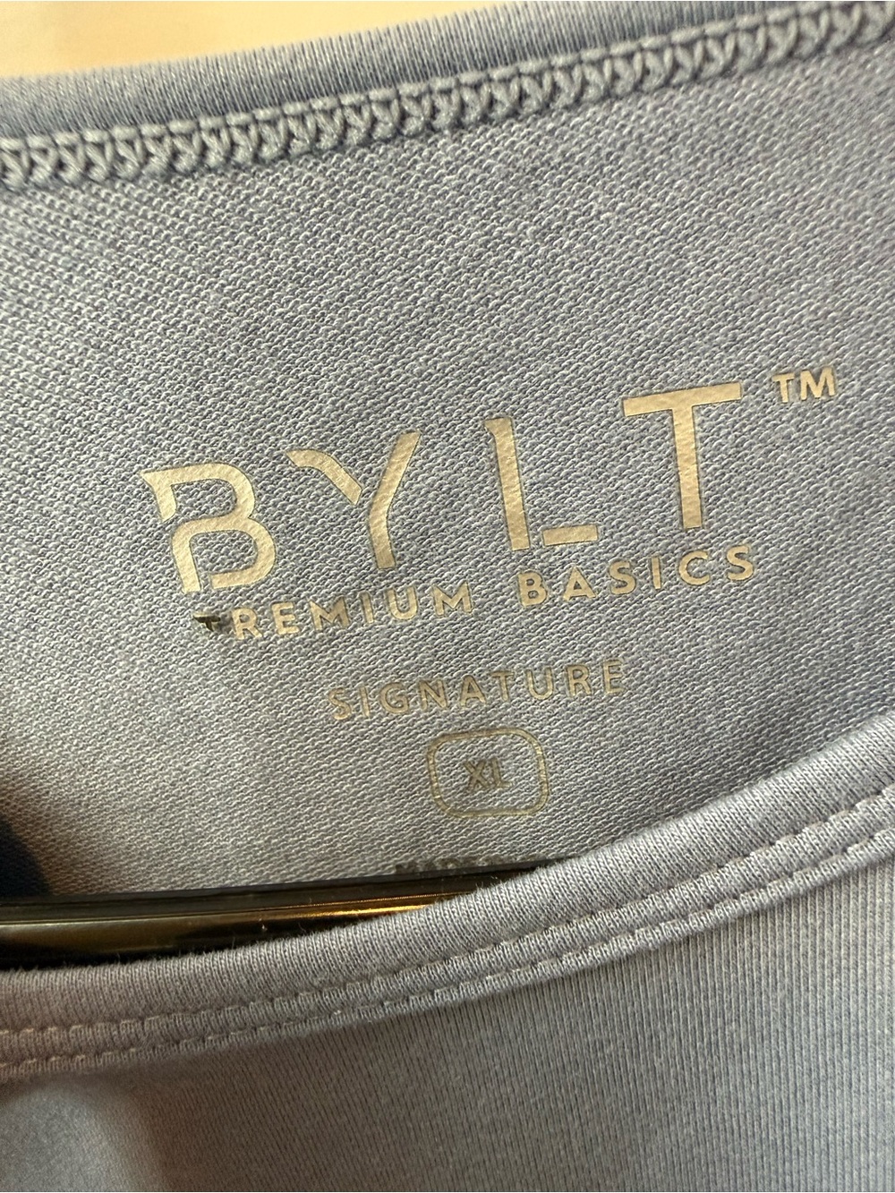 BYLT Basics Short Sleeve Crewneck T-Shirt - Light Blue - Picture 2 of 3